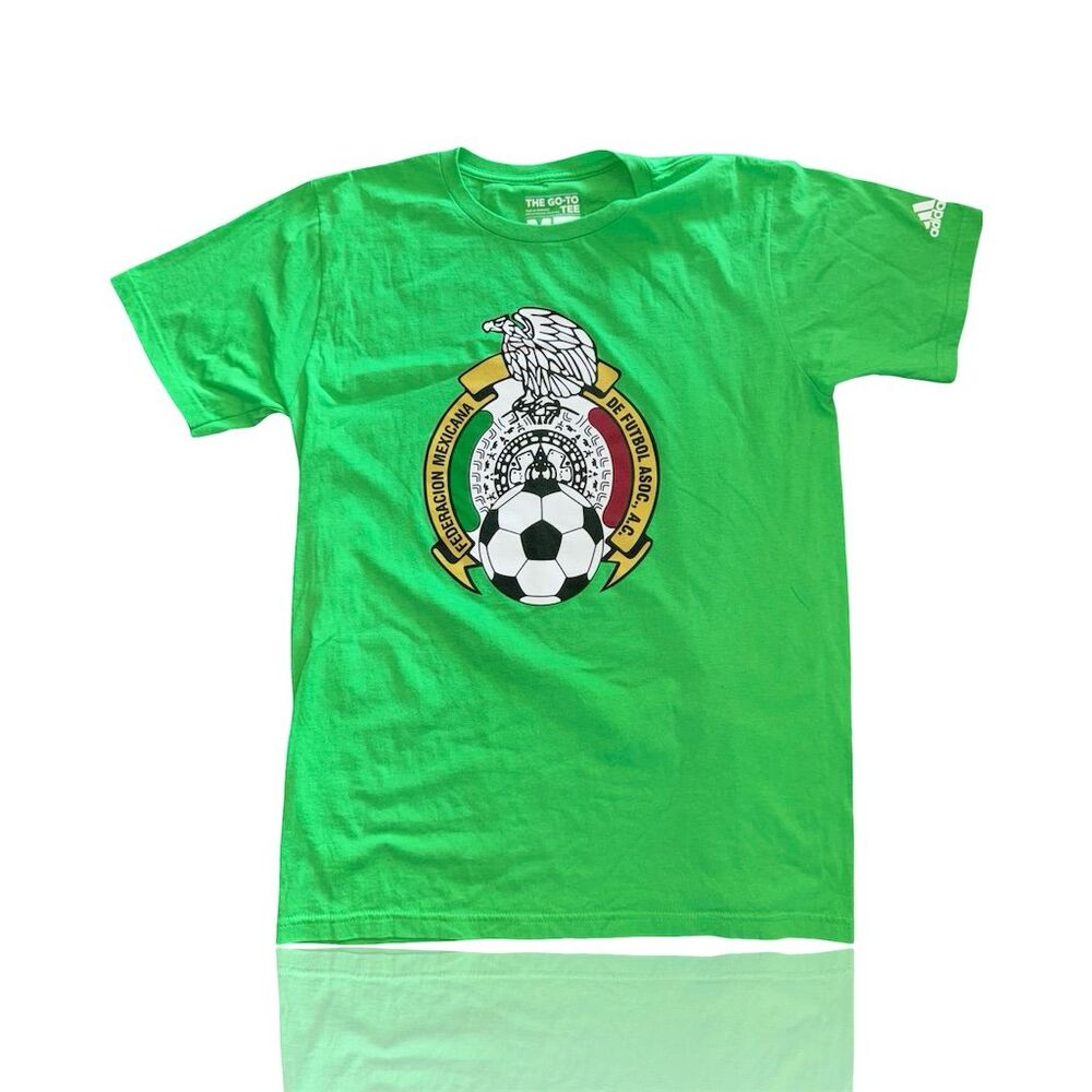 Adidas Mexico National Team Men's Green Soccer T-Shirt Size M